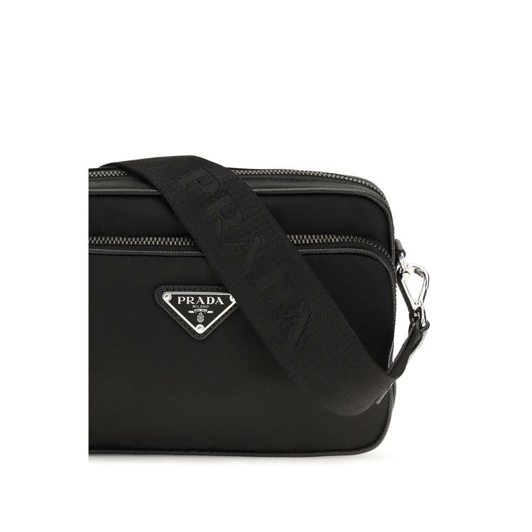 Prada Black Recycled Polyamide Shoulder Bag - Detail view