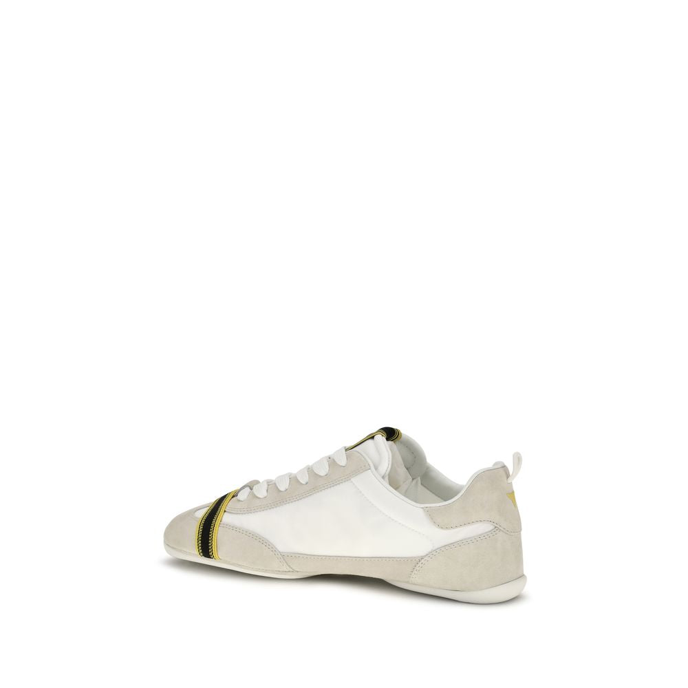 Fendi Gray Fabric Athletic Sneakers