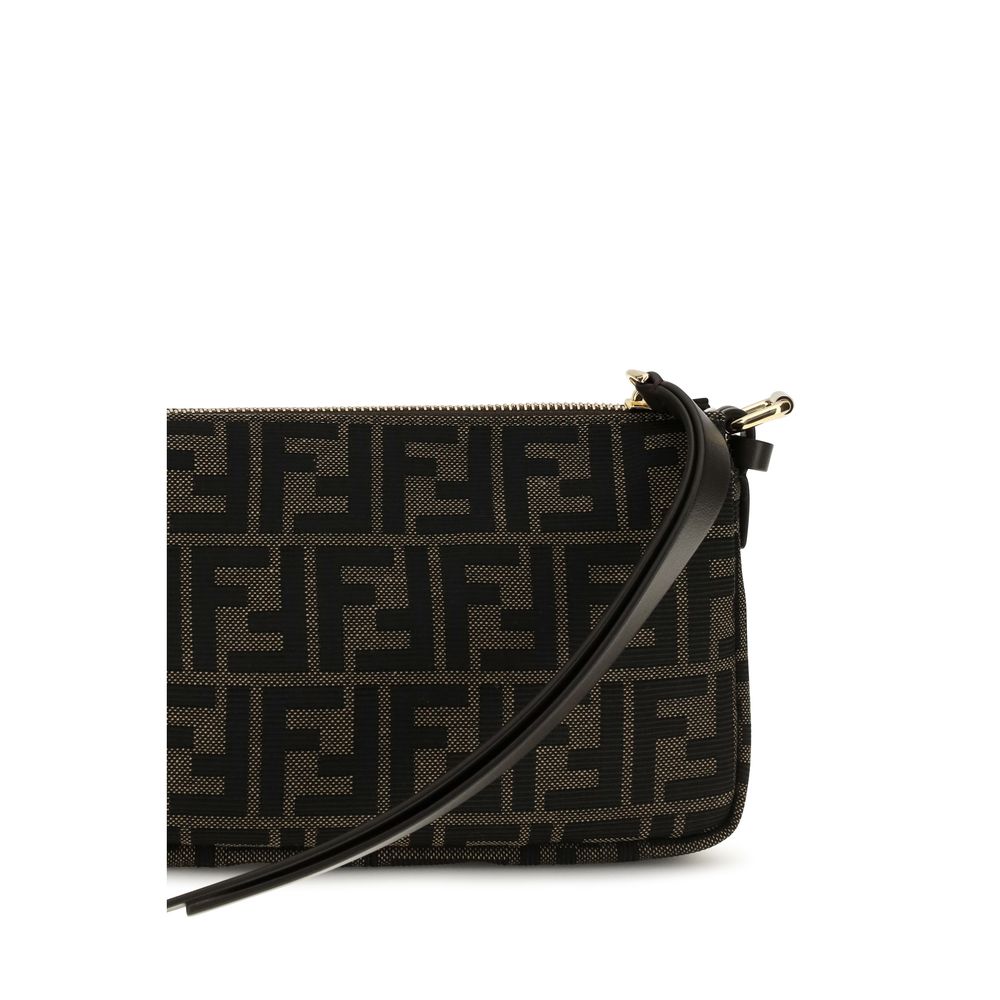 Fendi Brown Polyester Shoulder Bag