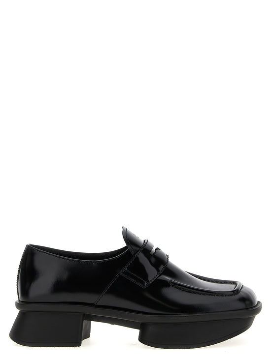 Prada Black Calfskin Slip-On Loafers