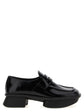 Prada Black Calfskin Slip-On Loafers