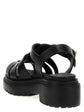Prada Black Calfskin Flat Sandals