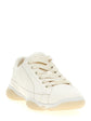 Prada White Lamb Leather Low Top Sneakers