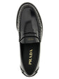 Prada Black Calfskin Slip-On Loafers