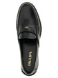 Prada Black Calfskin Slip-On Loafers