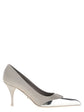 Prada Silver Viscose High Heel Pumps