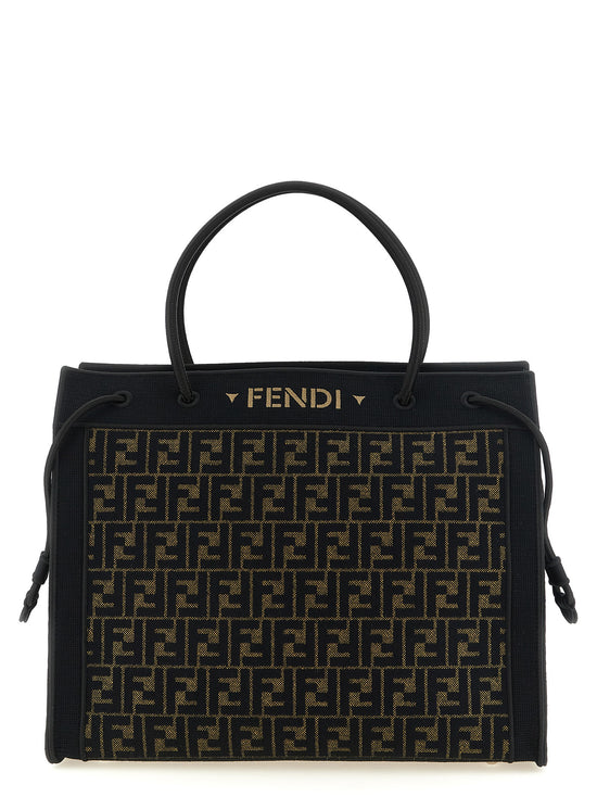 Fendi Brown Cotton Tote Bag