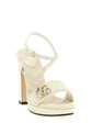 Gucci White Calfskin High Heel Pumps