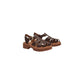 Timberland Brown Leather Flat Sandals