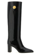 Saint Laurent Black Calfskin Over The Knee