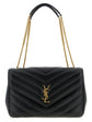Saint Laurent Black Lamb Leather Shoulder Bag