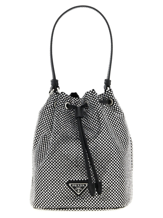 Prada Gray Viscose Handbag