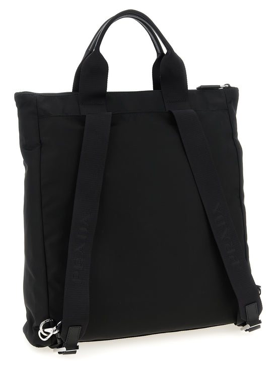 Prada Black Recycled Polyamide Tote Bag