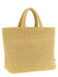 Prada Beige Raffia Tote Bag