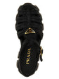 Prada Black Viscose Platform Sandals