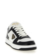 Prada Bicolor Calfskin Low Top Sneakers