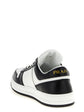 Prada Bicolor Calfskin Low Top Sneakers