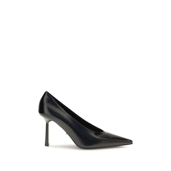 Prada Black Goatskin High Heel Pumps