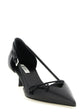 Prada Black Goatskin Mid Heel Pumps