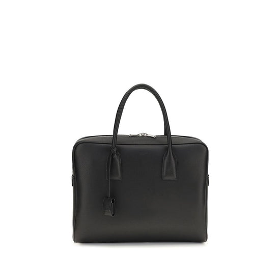 Saint Laurent Black Calf Leather Bos Taurus Handbag