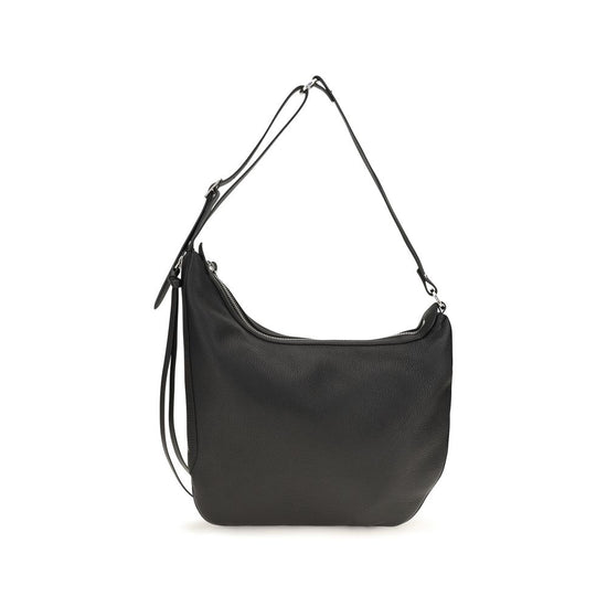 Fendi Black Calf Leather Bos Taurus Shoulder Bag