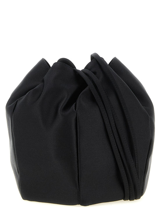 Prada Black Viscose Shoulder Bag