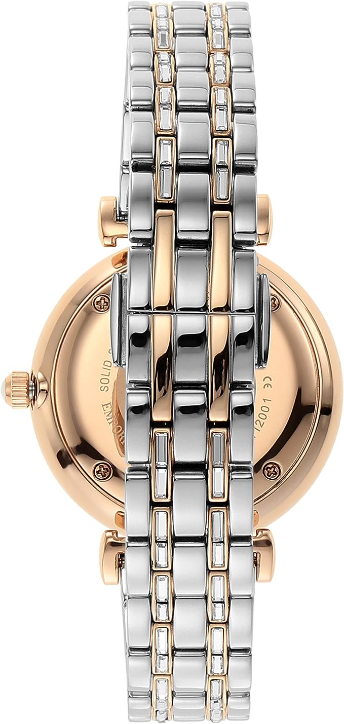 Emporio Armani Silver Steel Quartz Watch - Side view