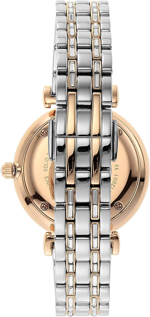 Emporio Armani Silver Steel Quartz Watch - Side view