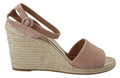 Prada Pink Suede Leather Ankle Strap Sandals - Front view