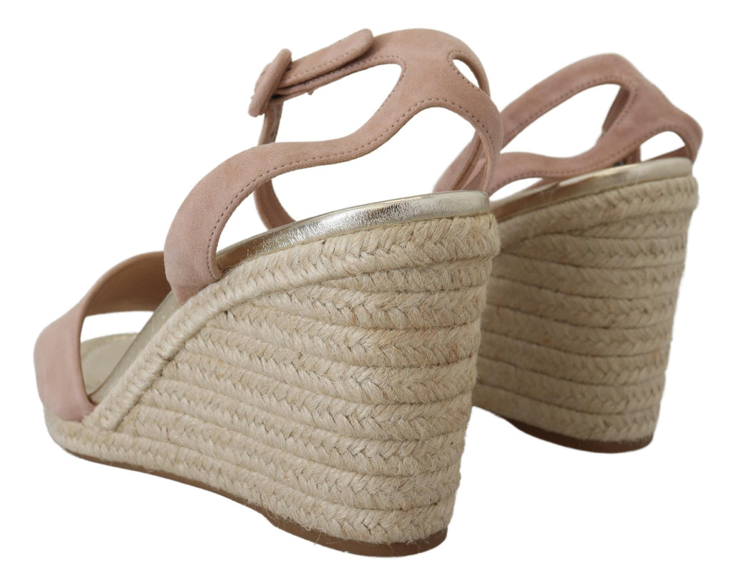 Prada Pink Suede Leather Ankle Strap Sandals - Alternate view