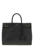 Saint Laurent Black Calf Leather Sac De Jour Handbag - Front view