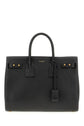 Saint Laurent Black Calf Leather Sac De Jour Handbag - Front view