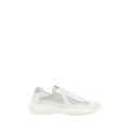 Prada White Polyamide Low Top Sneakers - Front view