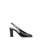 Prada Black Calf Leather Pumps - Front view