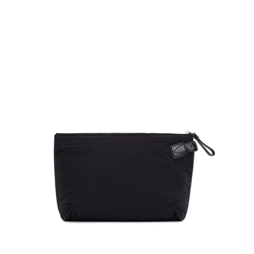 Bottega Veneta Black Nylon Clutch Bag - Side view