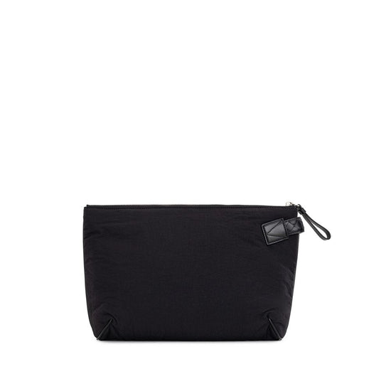 Bottega Veneta Black Nylon Clutch Bag - Side view