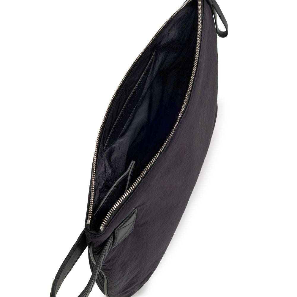 Bottega Veneta Black Nylon Clutch Bag - Close-up view