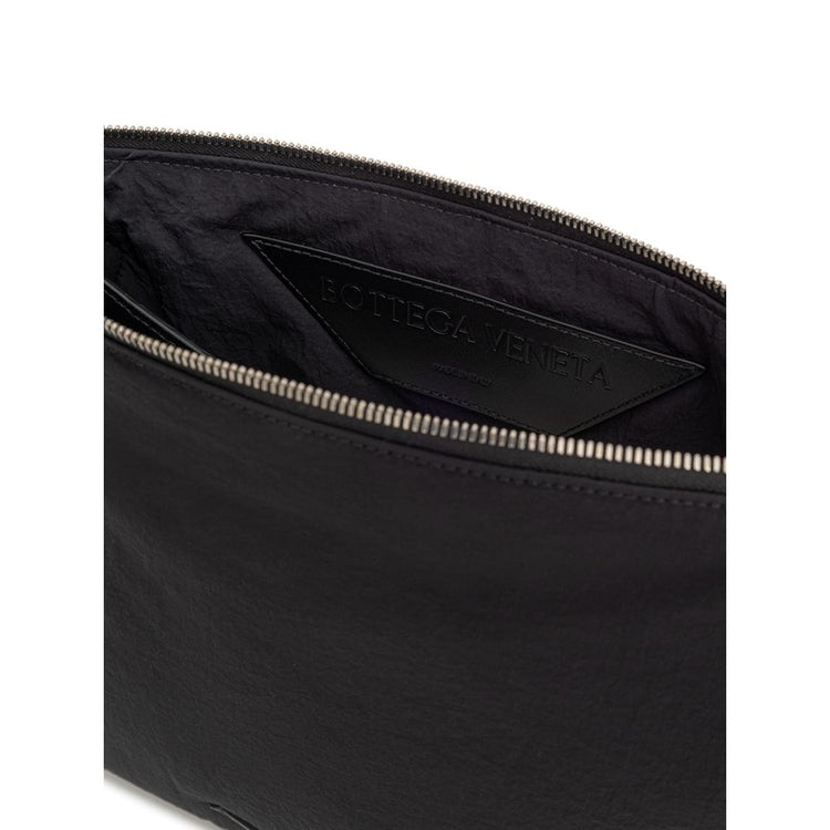 Bottega Veneta Black Nylon Clutch Bag - Alternate view