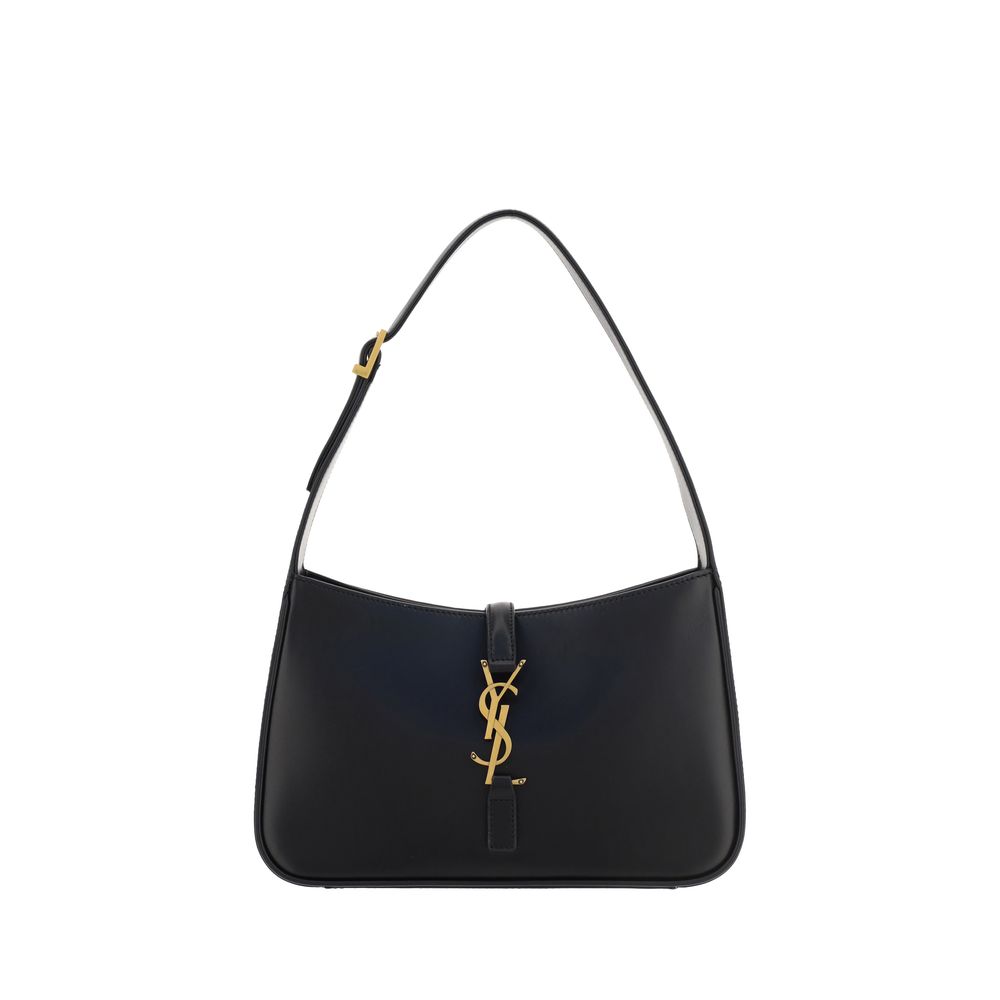 Saint Laurent Black Calf Leather Handbag - Front view
