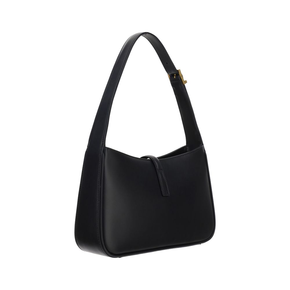 Saint Laurent Black Calf Leather Handbag - Back view
