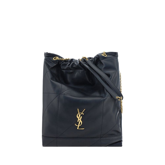 Saint Laurent Black Lamb Shoulder Bag - AW26 27x34cm - Front view