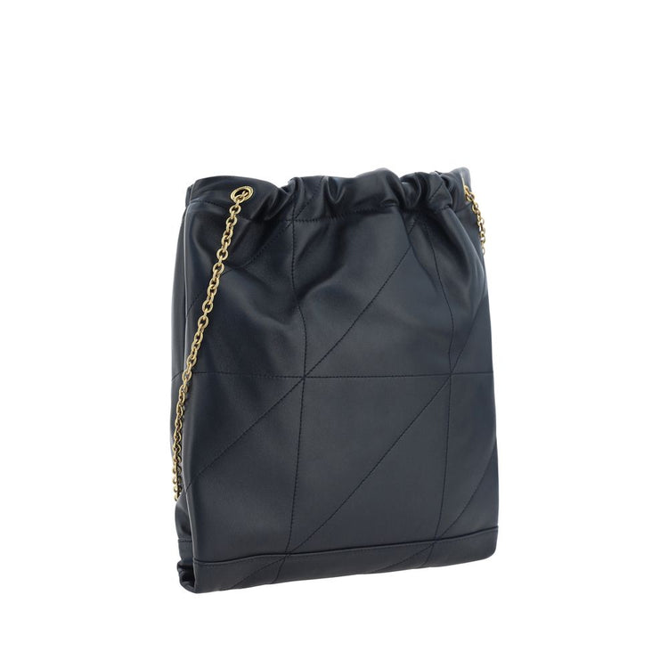 Saint Laurent Black Lamb Shoulder Bag - AW26 27x34cm - Back view