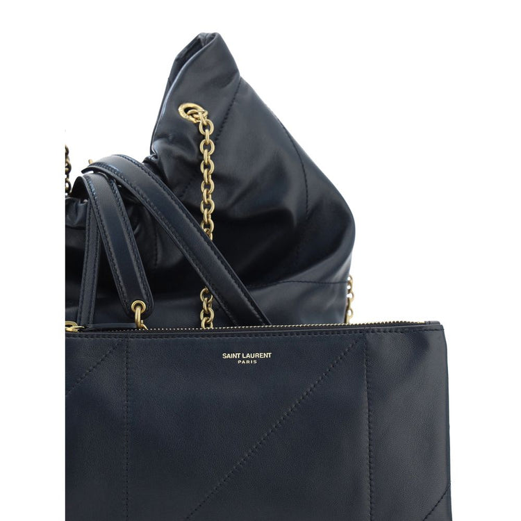 Saint Laurent Black Lamb Shoulder Bag - AW26 27x34cm - Detail view