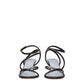 Fendi Multicolor Leather Flat Sandals - Back view