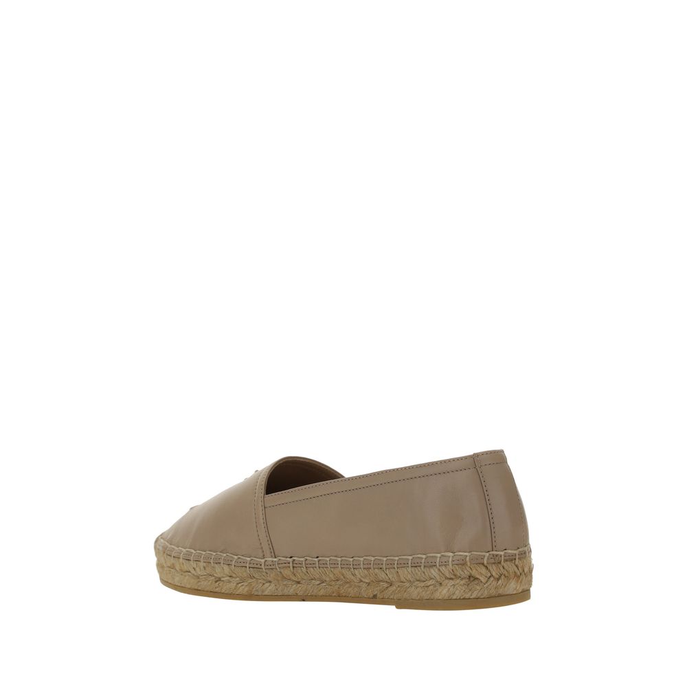 Saint Laurent Beige Lamb Espadrilles - Back view