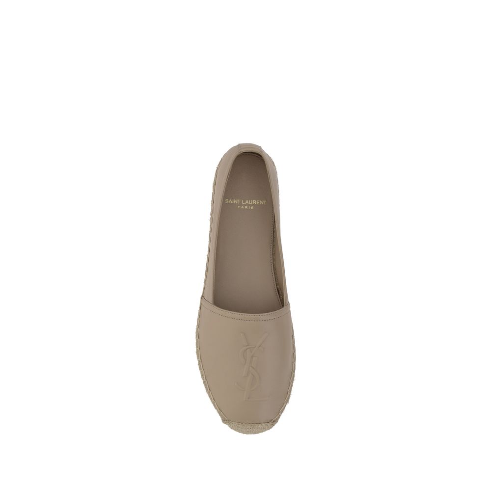 Saint Laurent Beige Lamb Espadrilles - Detail view