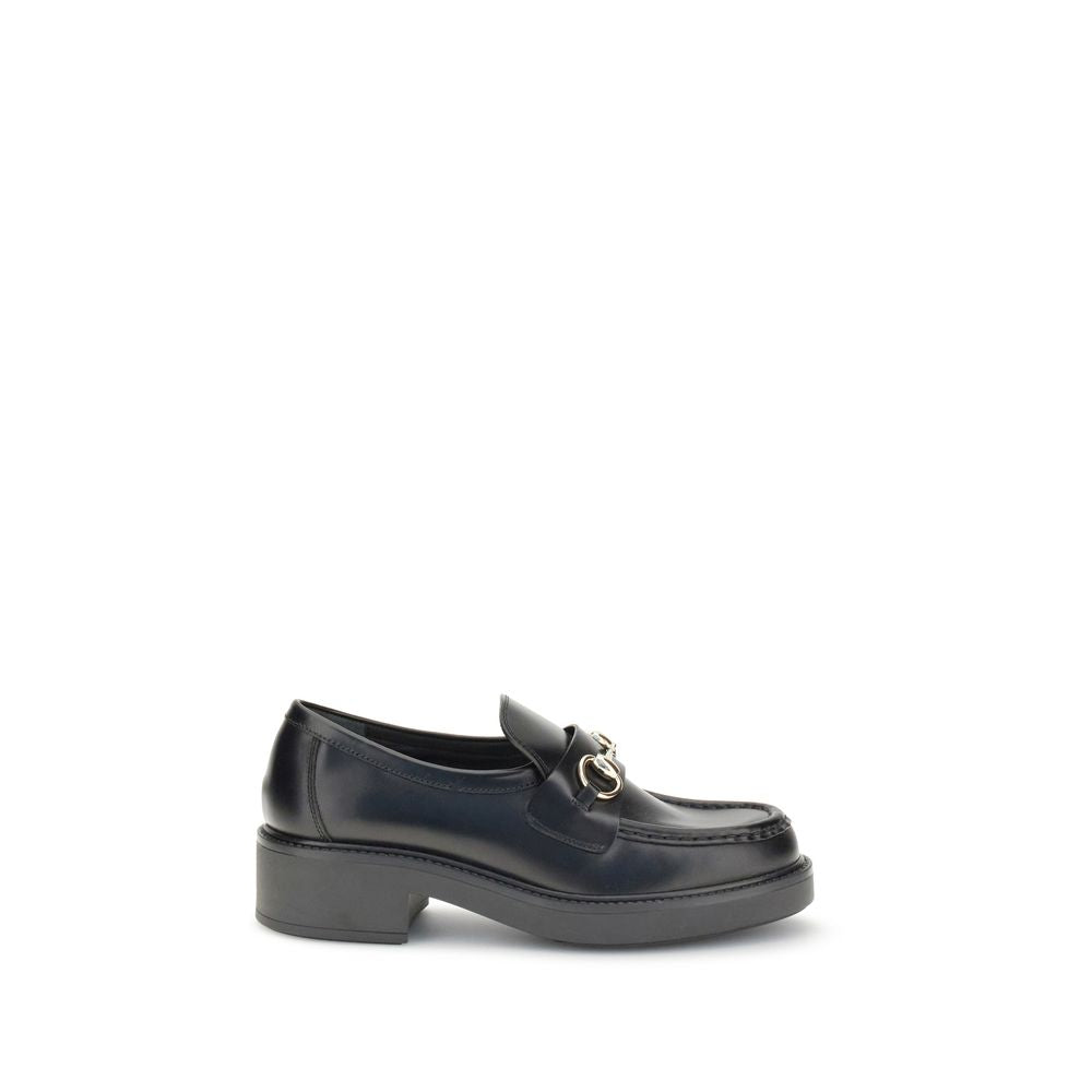 Gucci Black Calf Leather Slip On Loafers - AW25 - Front view