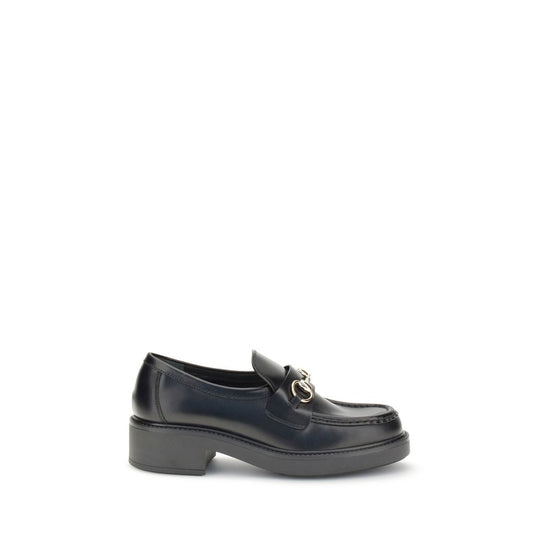 Gucci Black Calf Leather Slip On Loafers - AW25 - Front view