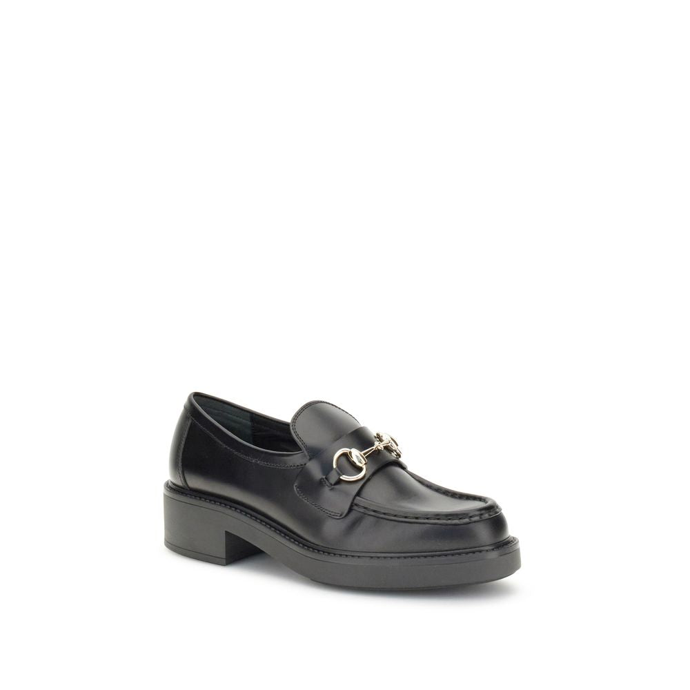 Gucci Black Calf Leather Slip On Loafers - AW25 - Side view