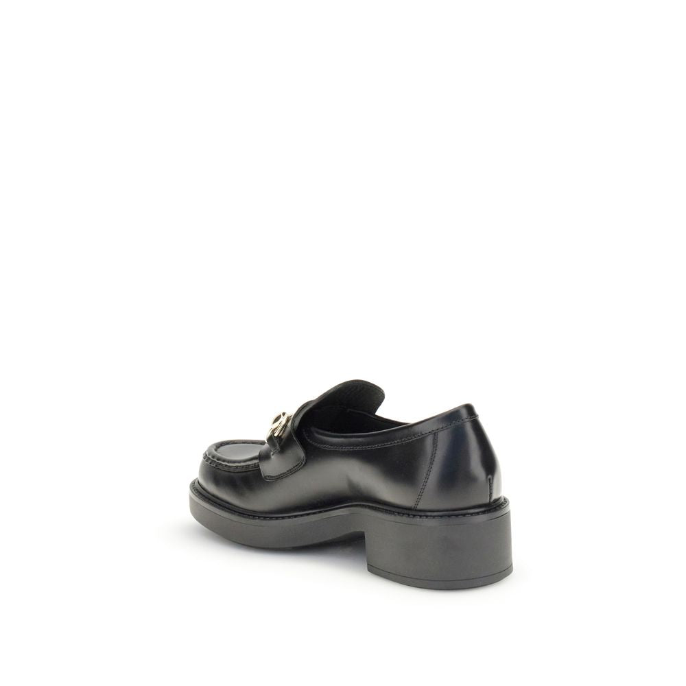 Gucci Black Calf Leather Slip On Loafers - AW25 - Back view